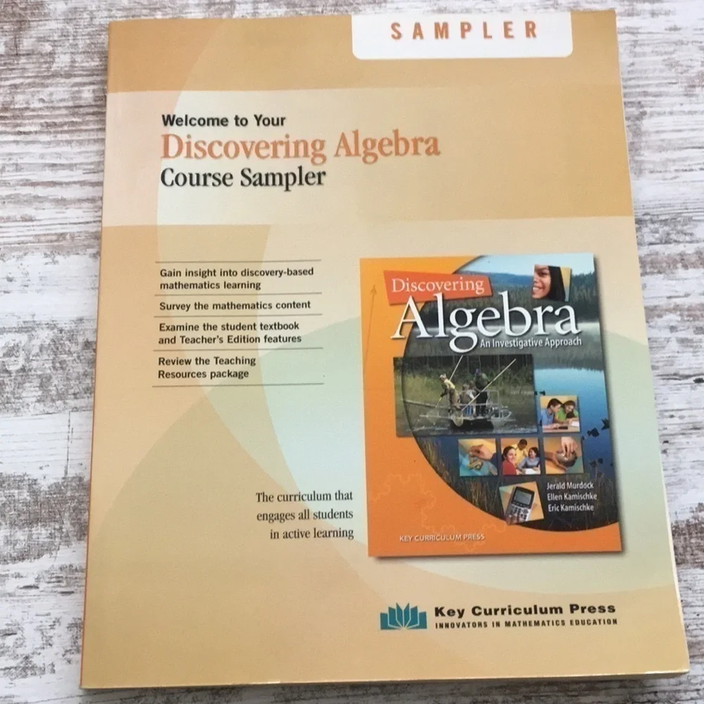 Discovering Algebra Course Sampler Key Curriculum Press Math Textbook Booklet - Picture 1 of 9
